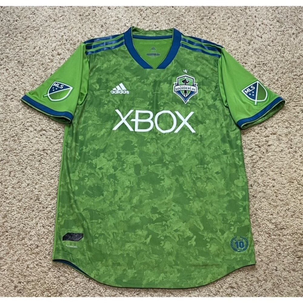 Seattle Sounders FC Adidas 2018 Authentic Match Home Kit Jersey Shirt Sz Medium